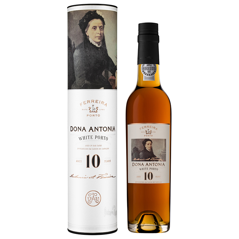 Garrafa de Vinho do Porto Dona Antónia Branco 10 Anos Sogrape